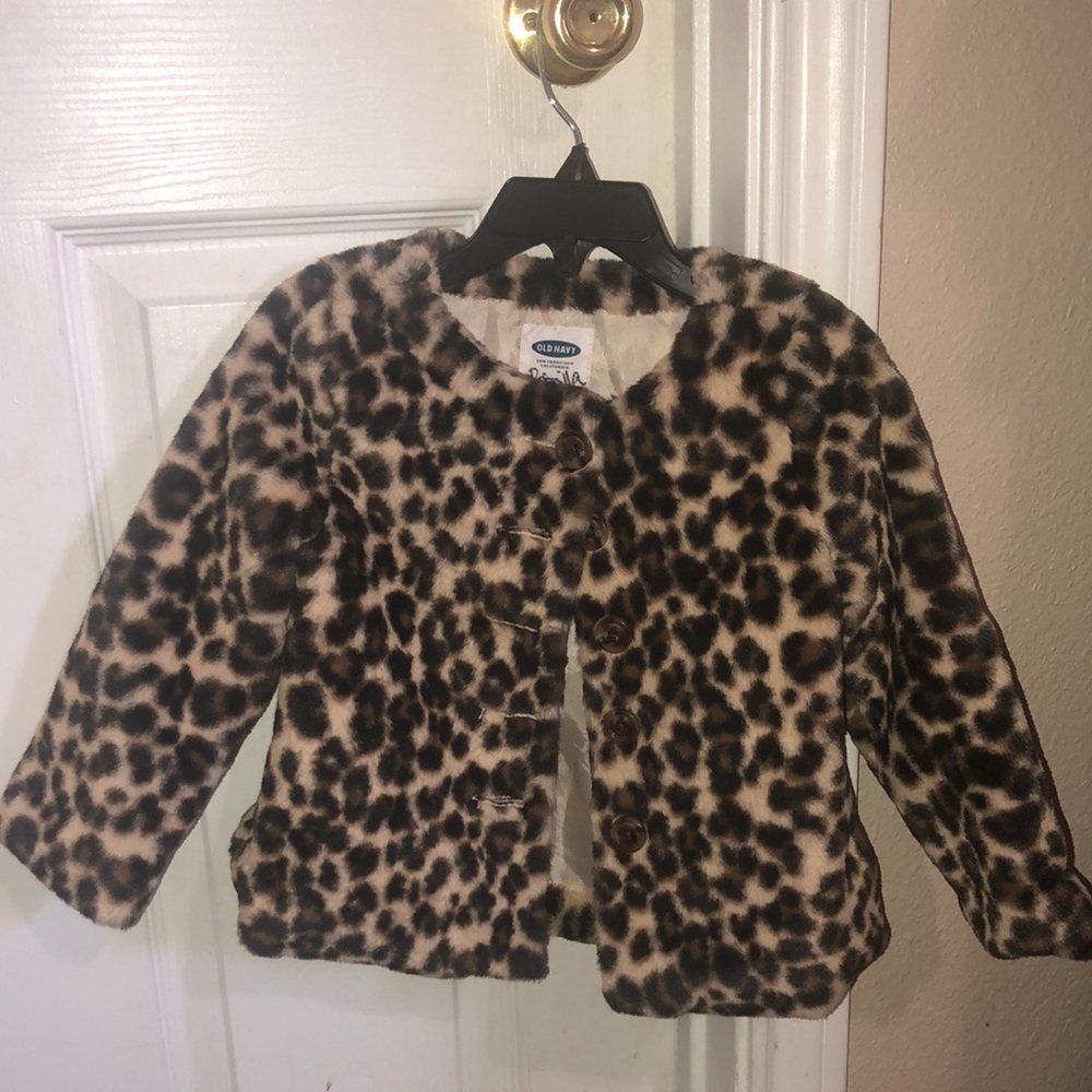 Faux leopard jacket